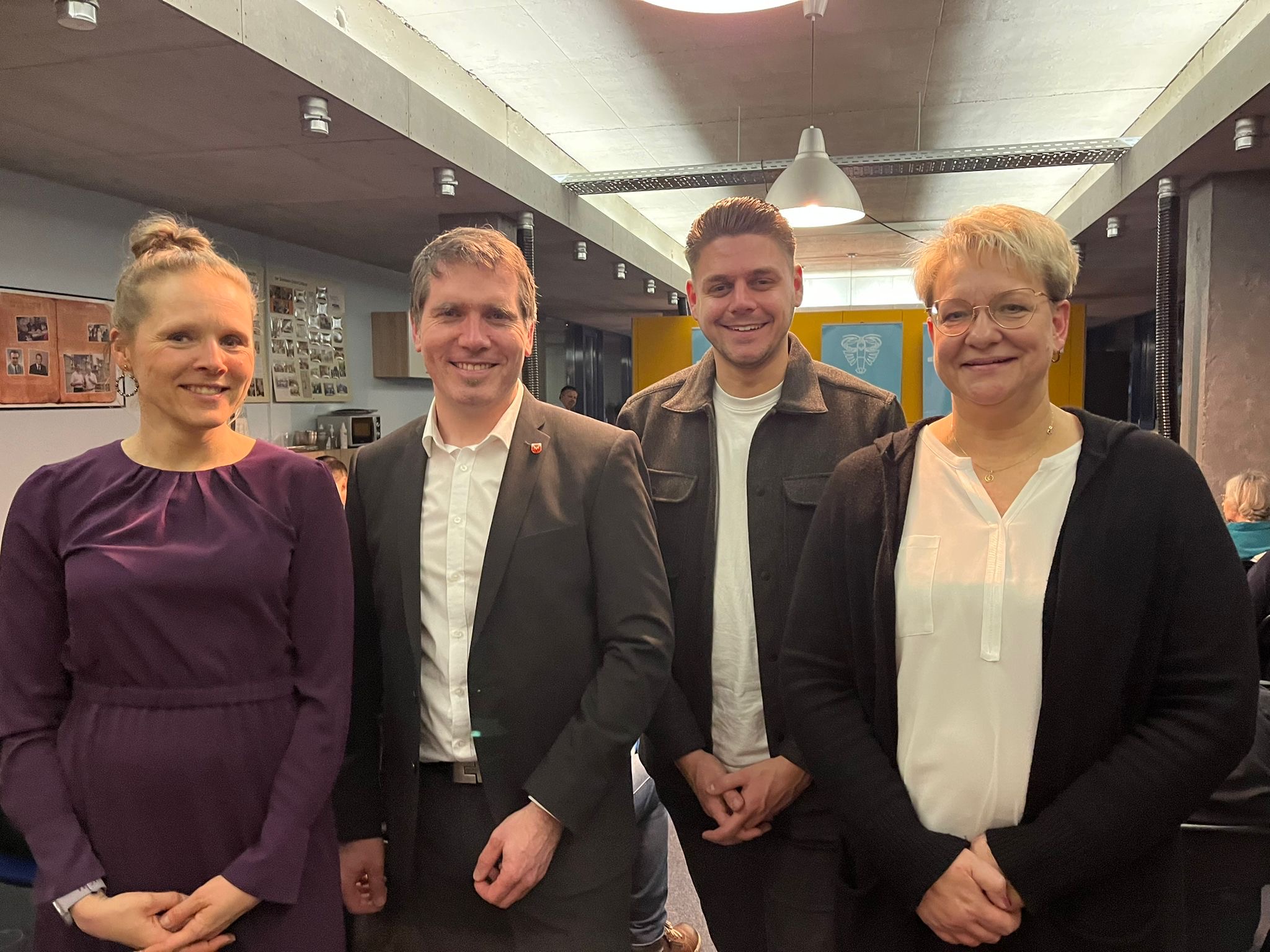 v.l.: Maria Marquardt, Michael Rabes, Carlo Wittich, Anke Schulz